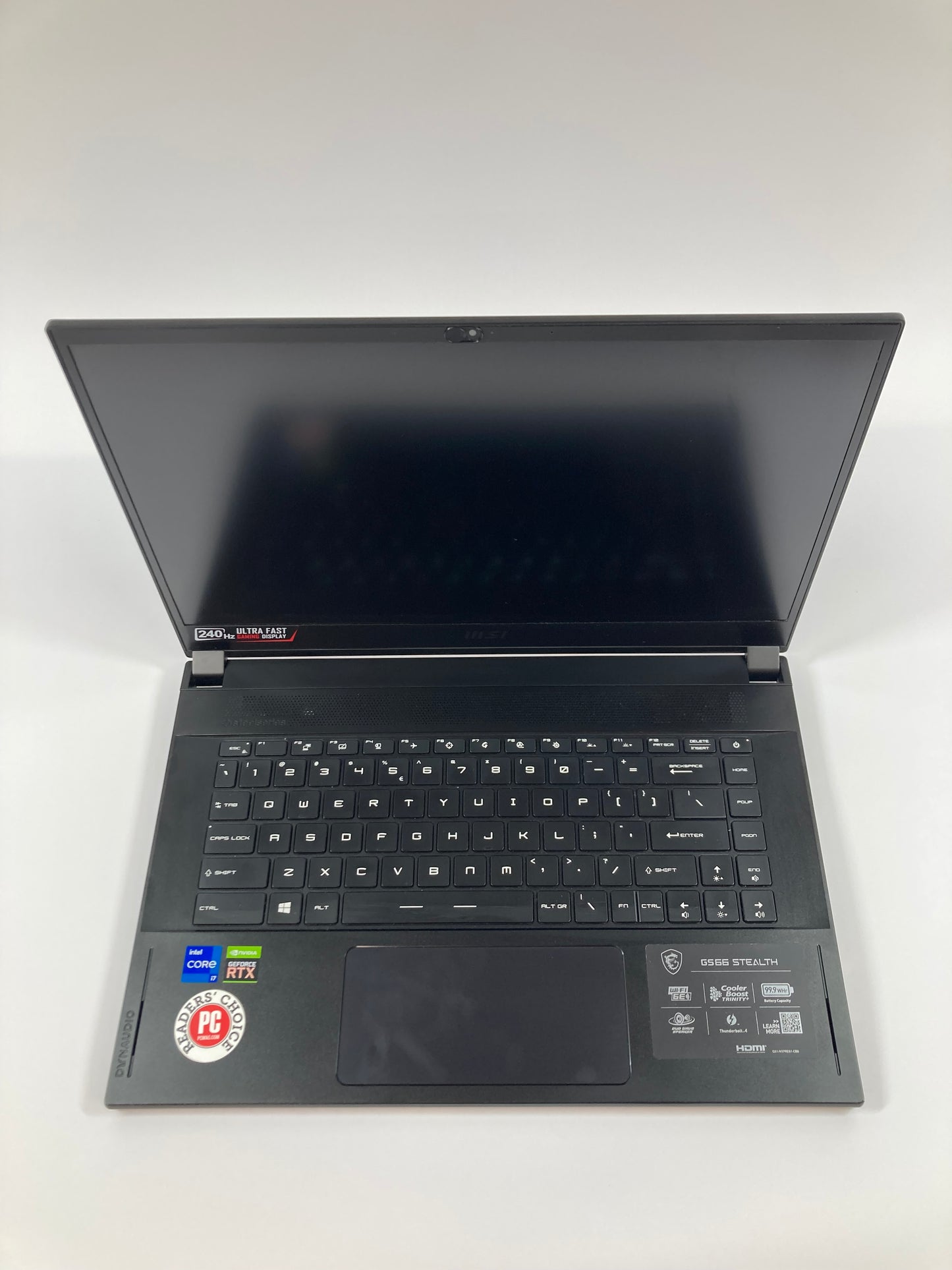 MSI Stealth GS66 MS-16V4 15.6" i7-11800H 2.3GHz 16GB RAM 1TB SSD RTX 3060 6GB