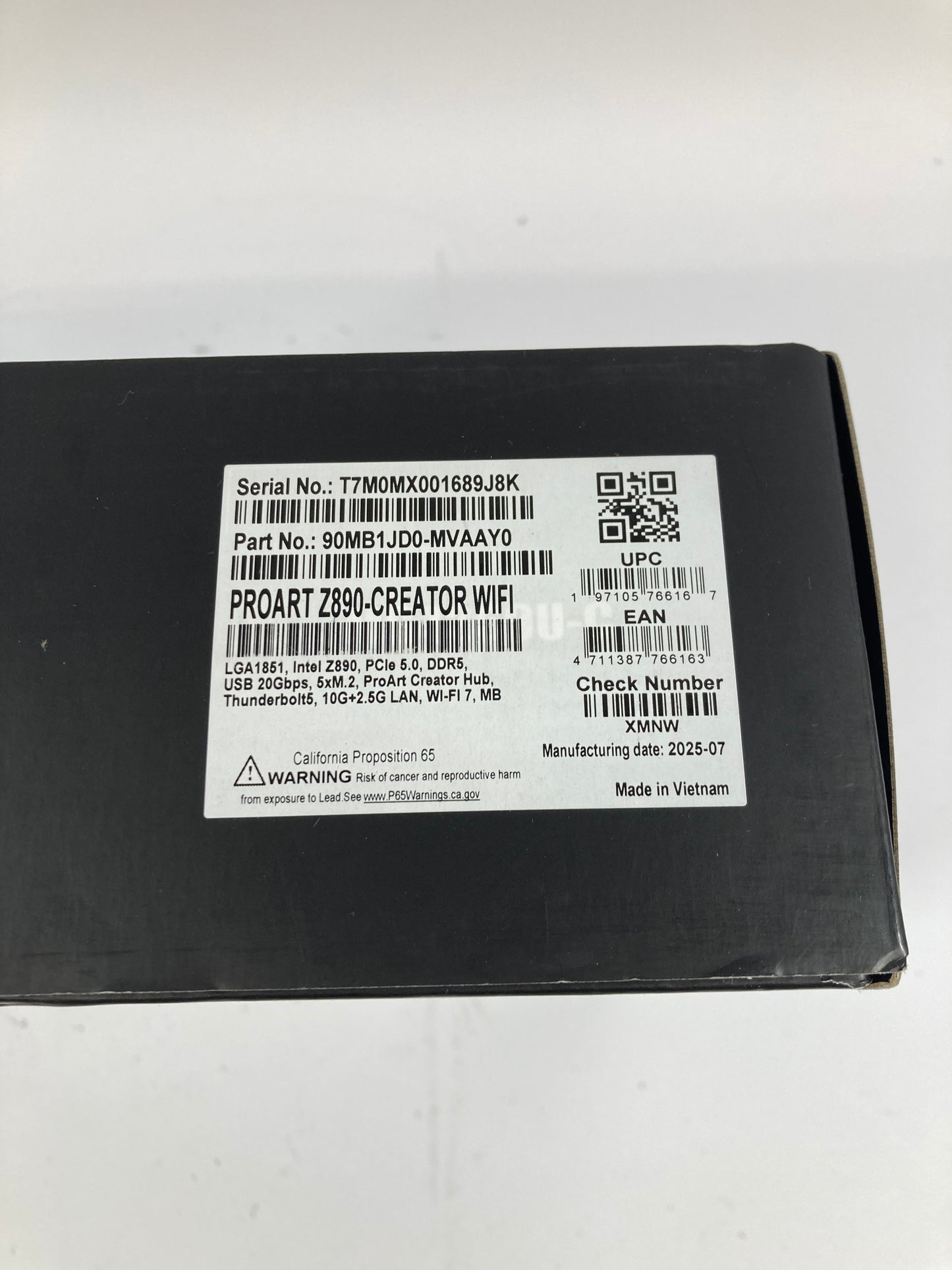 New Asus ProArt Z890-Creator WiFi LGA 1851 ATX