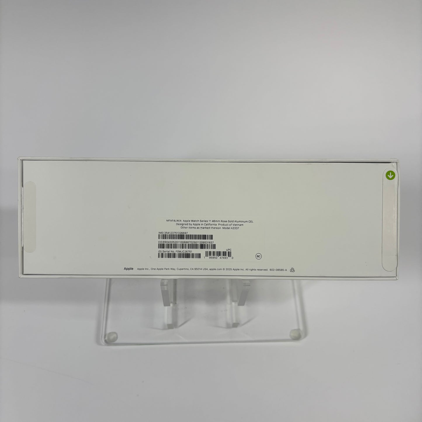 Unlocked Apple Watch Series 11 46MM Gold Aluminum Purple Fog Sport Loop