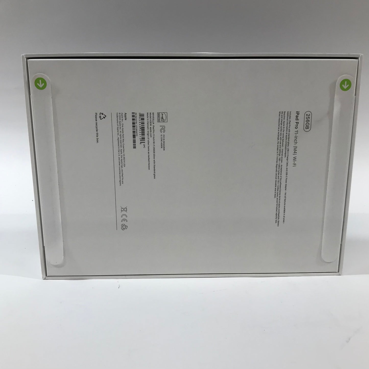 New WiFi Only Apple iPad Pro 11" 5th Gen 256GB SILVER A22836