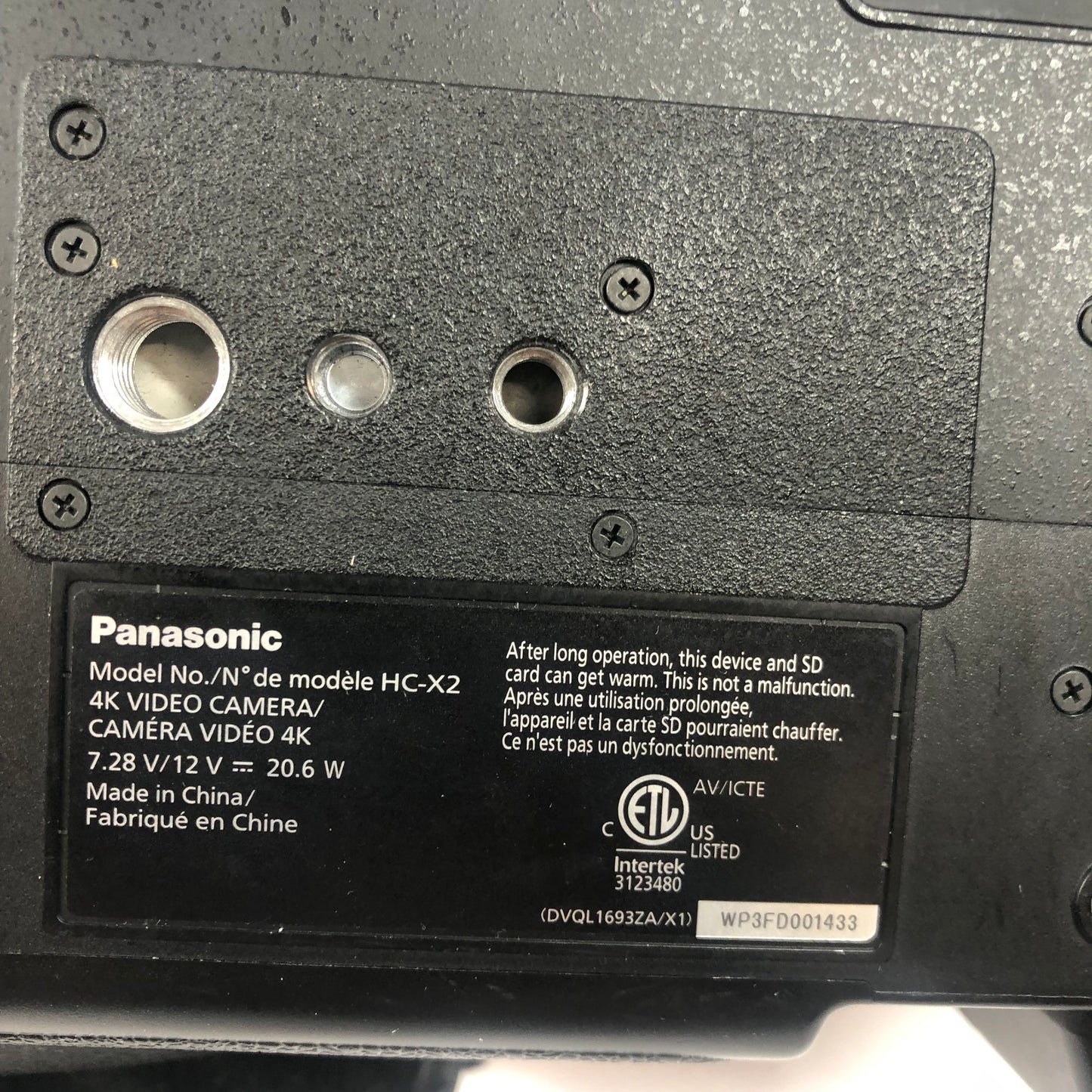 Panasonic 4K Video Camera 4K Video Camcorder HC-X2