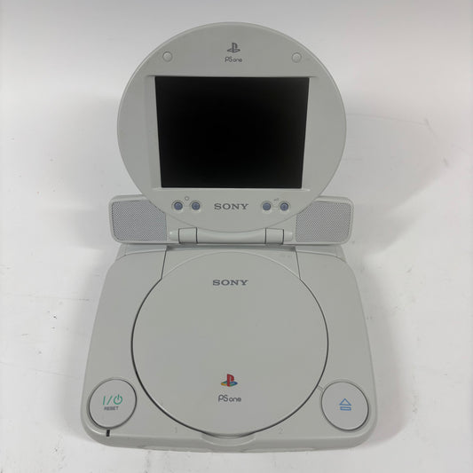 Sony PS One PS1 Mini White Console Gaming System SCPH-1001 With Screen