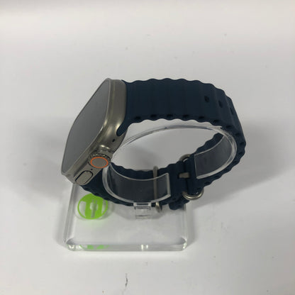 Unlocked Apple Watch Ultra 2 49MM Natural Titanium Blue Ocean Band A2986