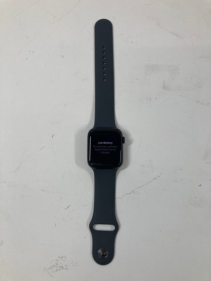 Unlocked Apple Watch SE 2nd Gen 44MM Black Aluminum Black Sport Band MNU03LL/A