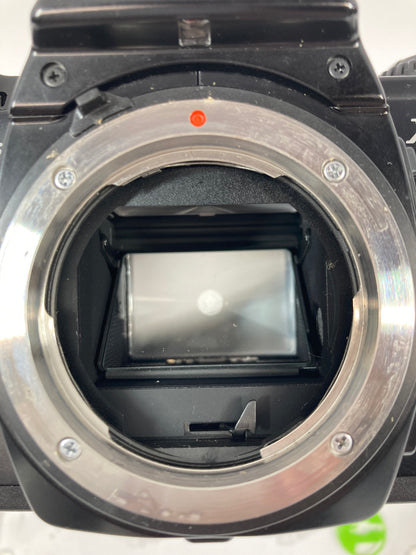 Minolta X-370N 35MM Film Camera 2 Lenses and Extras