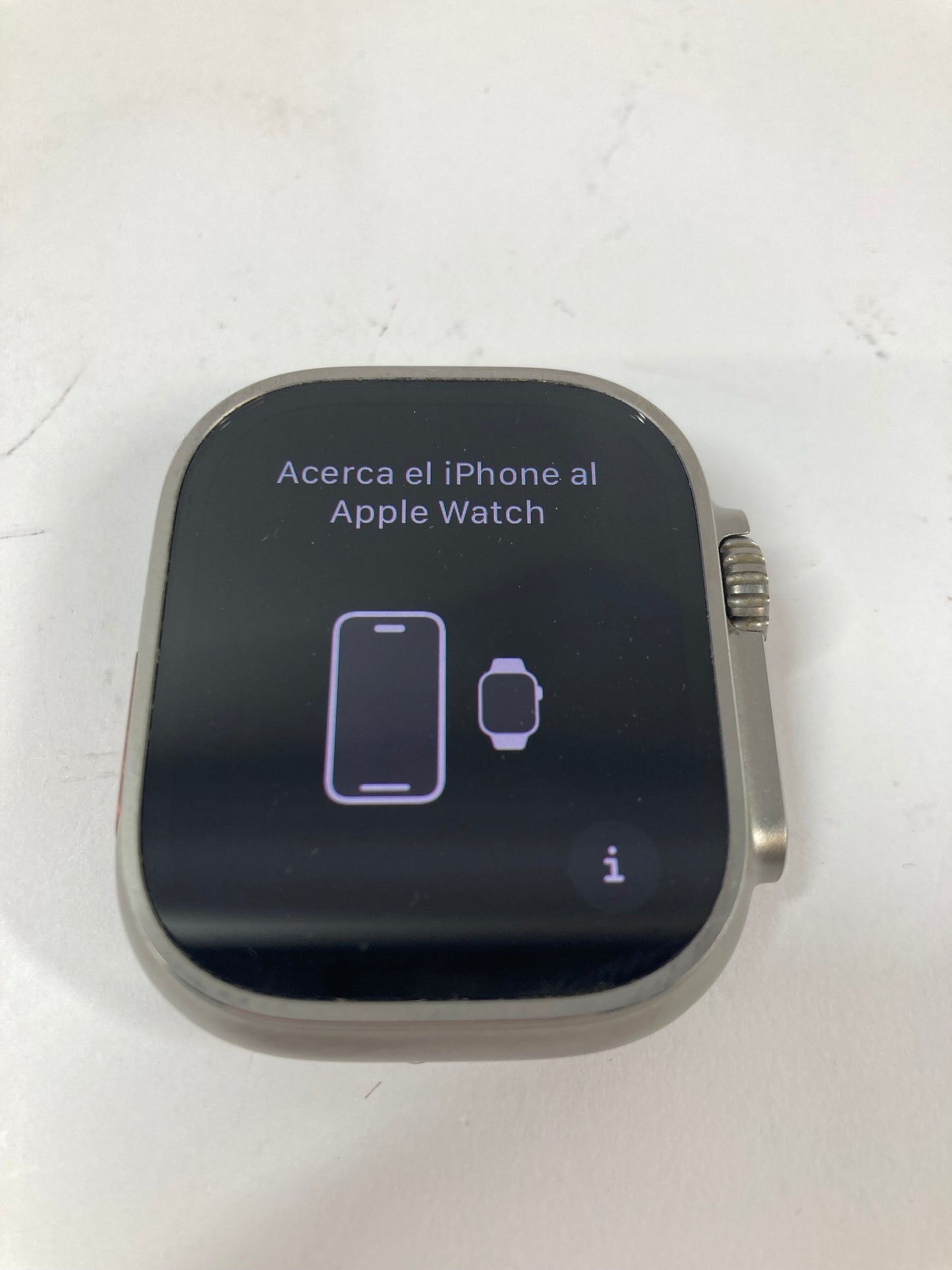 Unlocked Apple Watch Ultra 49MM Natural Titanium Black Velcro Sports Band