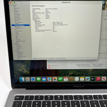 2020 Apple MacBook Air 13.3" i3 1.1GHz 8GB RAM 128GB SSD Space Gray A2179