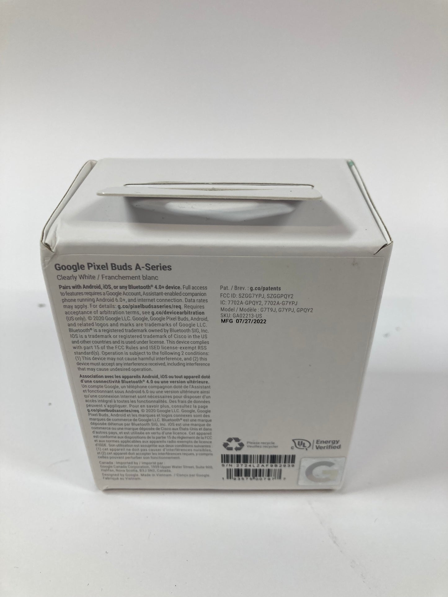 New Google Pixel Buds A-Series Wireless Bluetooth Earbuds Clearly White