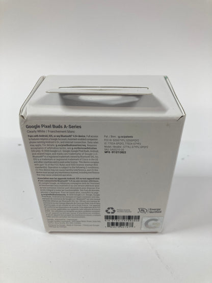 New Google Pixel Buds A-Series Wireless Bluetooth Earbuds Clearly White
