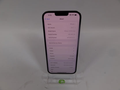Unlocked Apple iPhone 13 Pro Max 512GB 18.1.1 Blue MLL03LL/A