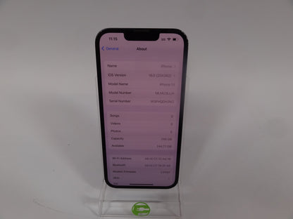 Unlocked Apple iPhone 13 256GB Midnight MLMU3LL/A