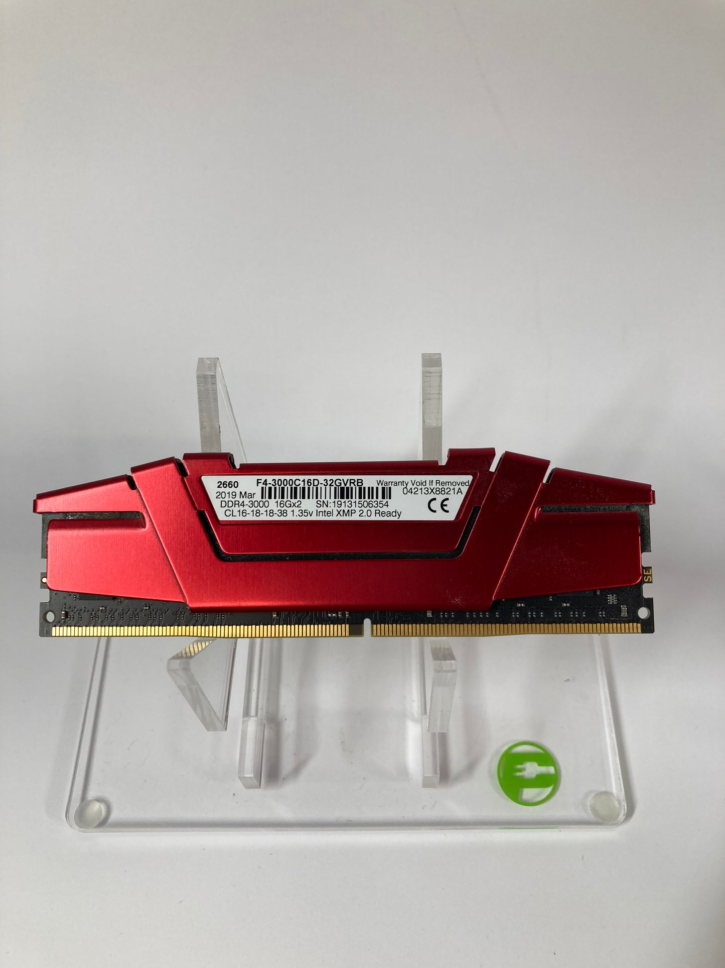 G.Skill RipJaws V 32GB (2x16GB) RAM DDR4 3000MHz F4-3000C16D-32GVRB Gaming Ram