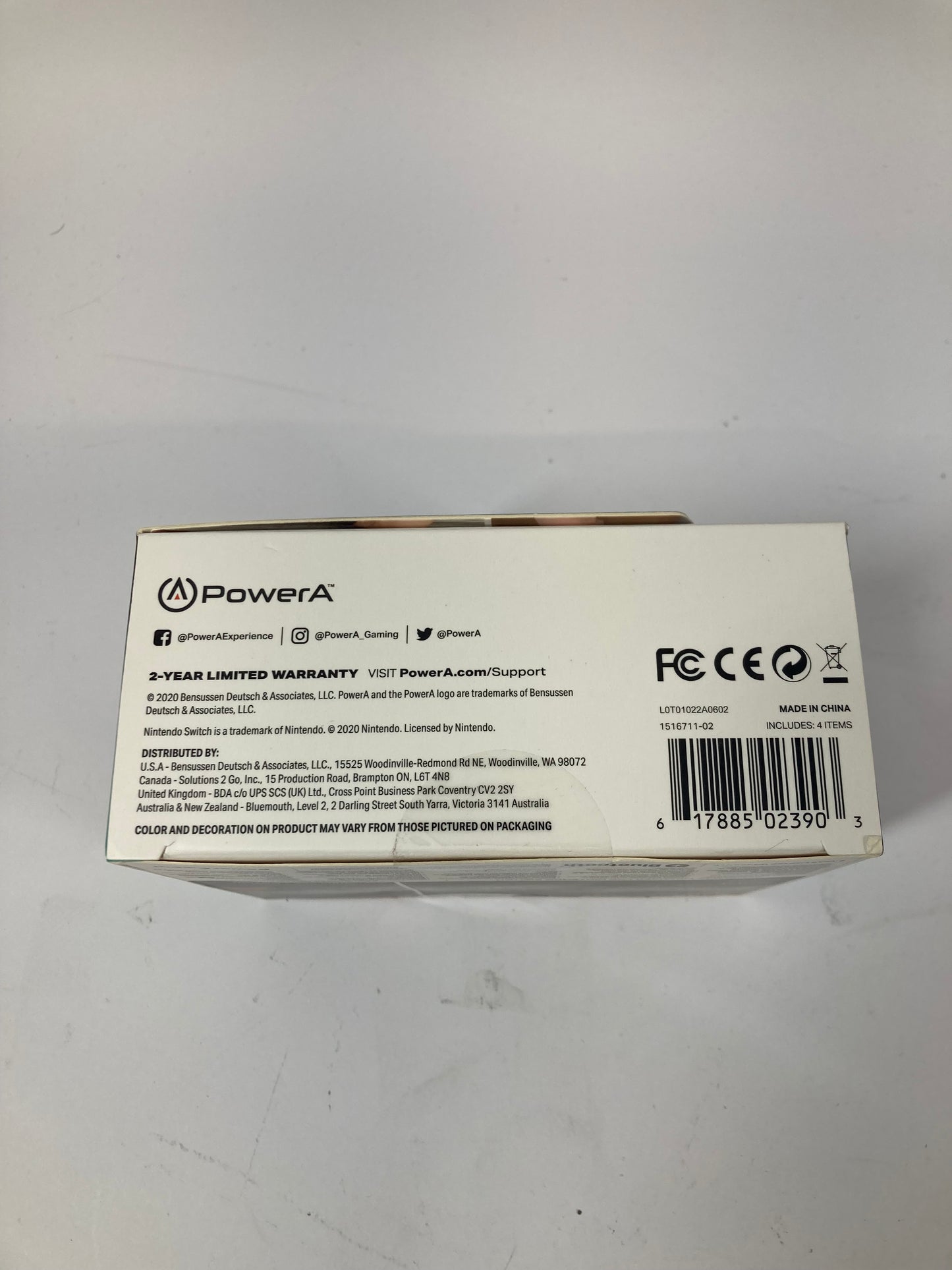 New PowerA NANO Enhanced Wireless Controller (Nintendo Switch) 1516711-02