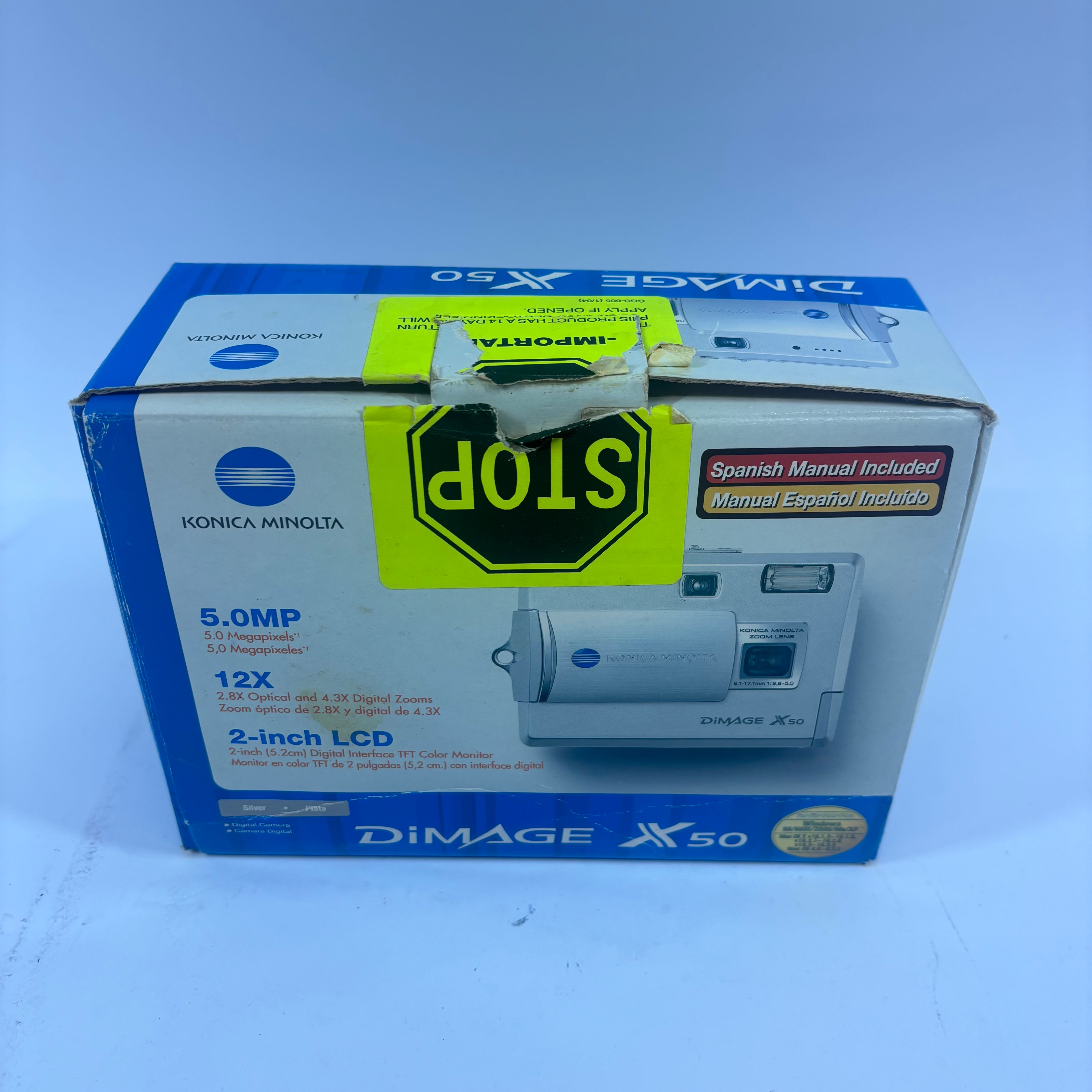 Konica Minolta DiMAGE X50 2734-301 5MP Compact Digital Camera