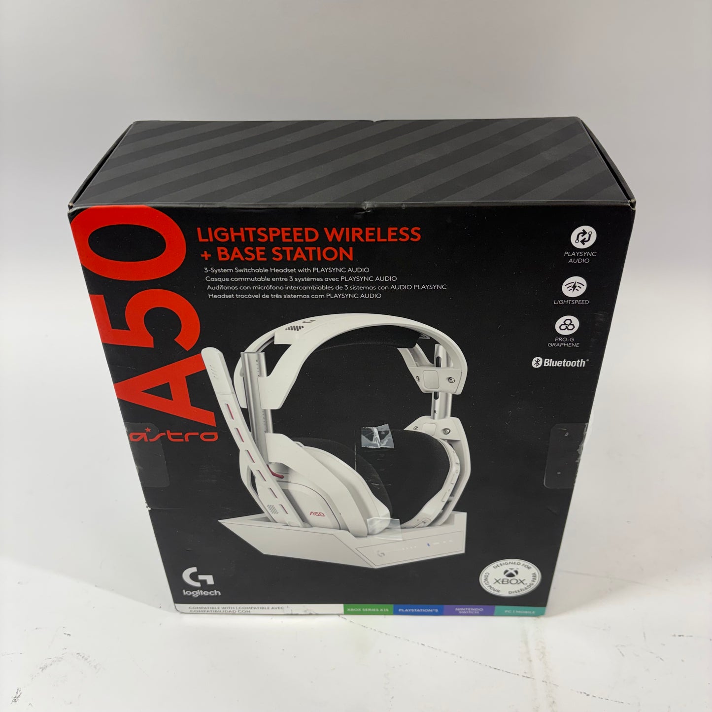 New Logitech A50 Wireless + Base Station White
