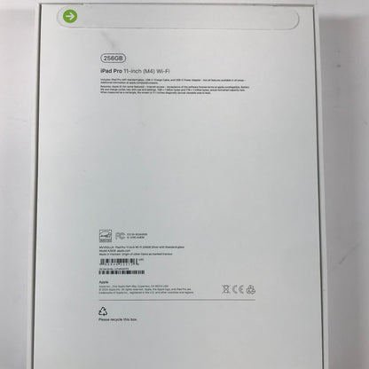 New WiFi Only Apple iPad Pro 11" 5th Gen 256GB SILVER A22836
