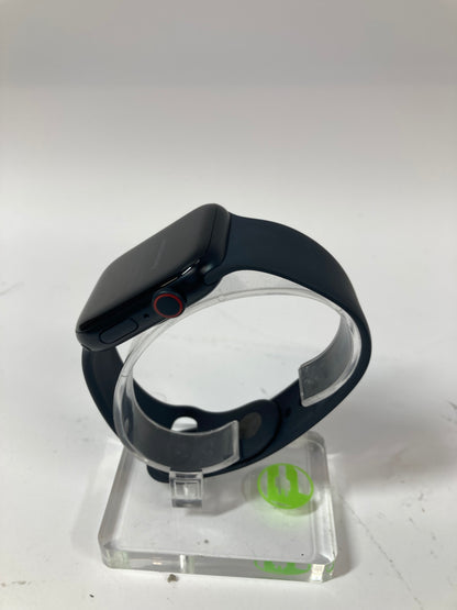 Unlocked Apple Watch SE 2nd Gen 44MM Black Aluminum Black Sport Band MNU03LL/A