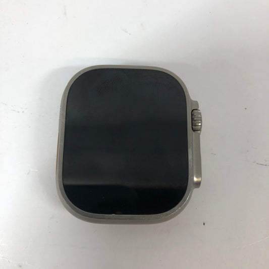 Unlocked Apple Watch Ultra 49MM Natural Titanium Stainless Milanese Loop A2622
