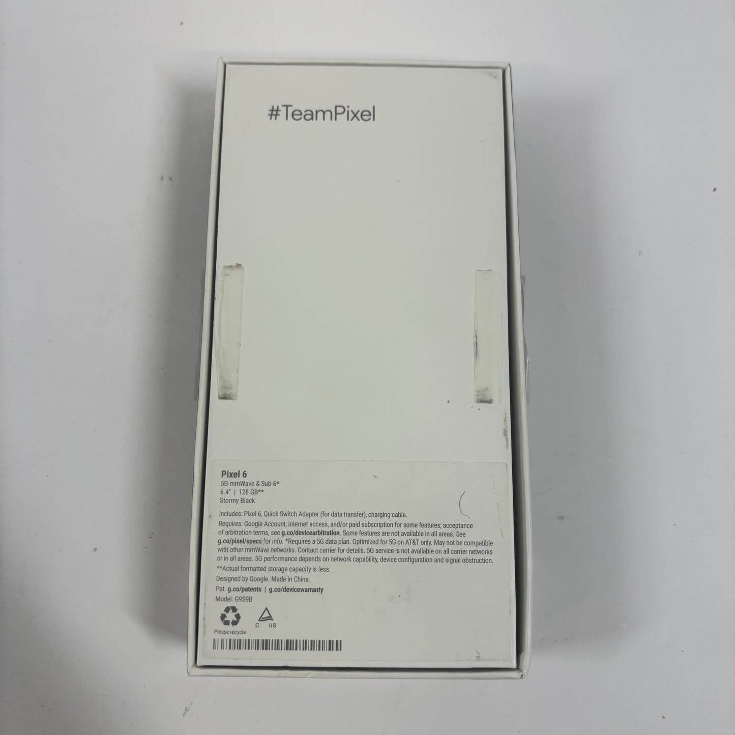 Unlocked Google Pixel 6 128GB Black G9S9B