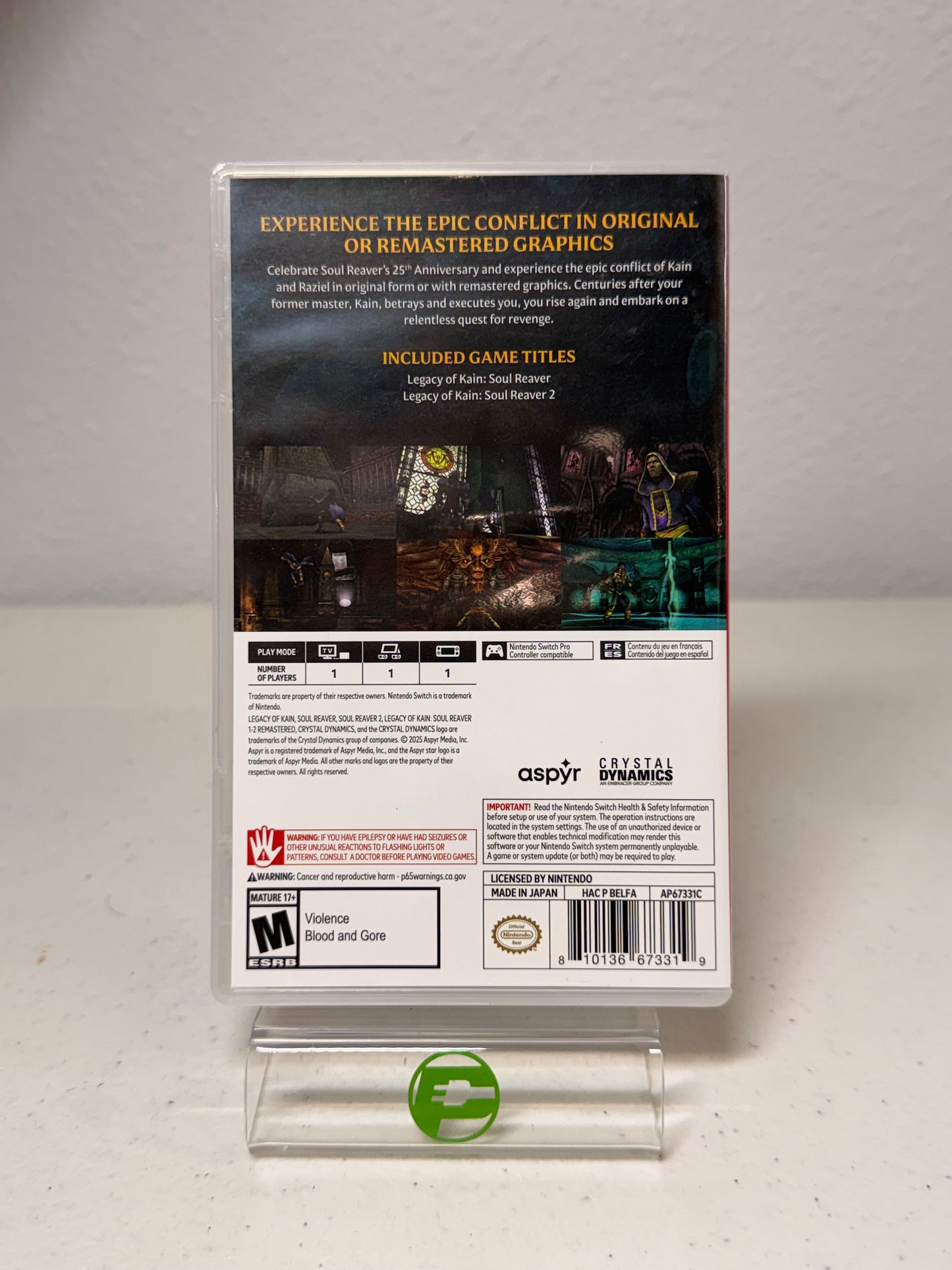 Legacy Of Kain Soul Reaver 1 & 2 Remastered (Nintendo Switch, 2025)