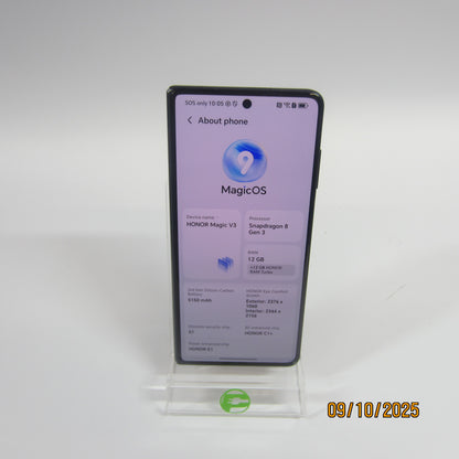 Factory Unlocked Honor Magic V3 512GB 15 Black FCP-N49