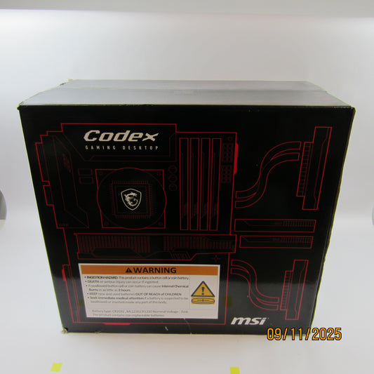 New MSI Codex Z2 Ryzen 7 8700F 4.20GHz 32GB RAM 2TB SSD MSI GeForce RTX 5070