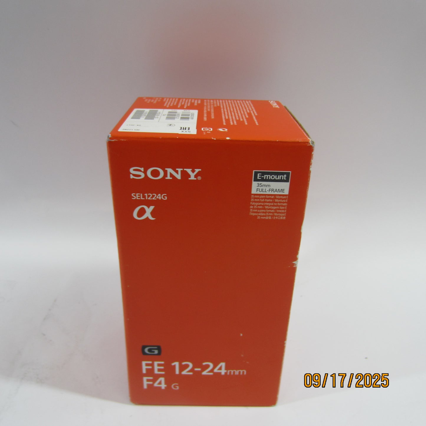 Sony FE 12-24MM 12-24mm f/4 E-Mount Full-Frame Lens FE 12-24MM