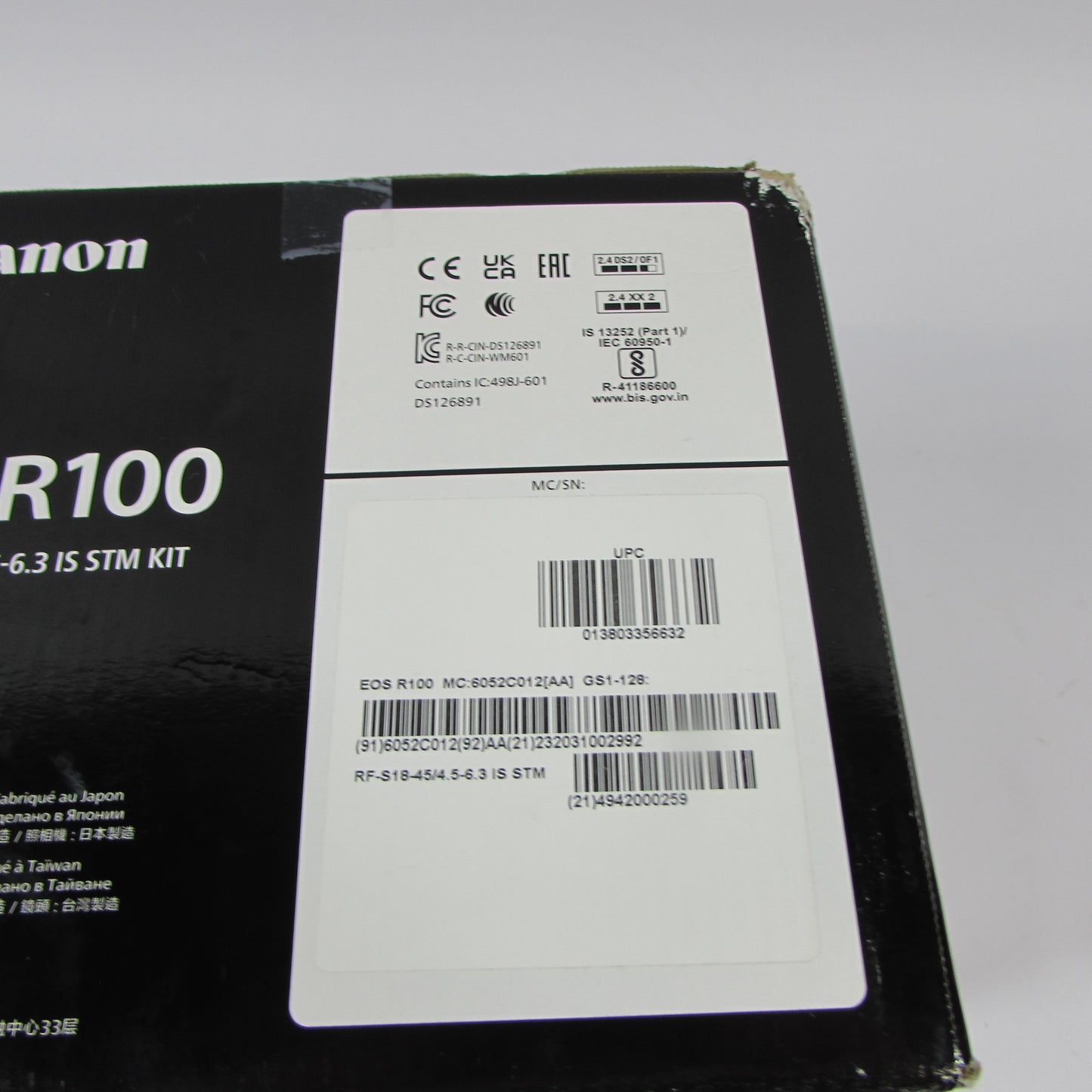 Canon EOS R100 24.1MP Digital SLR DSLR Camera