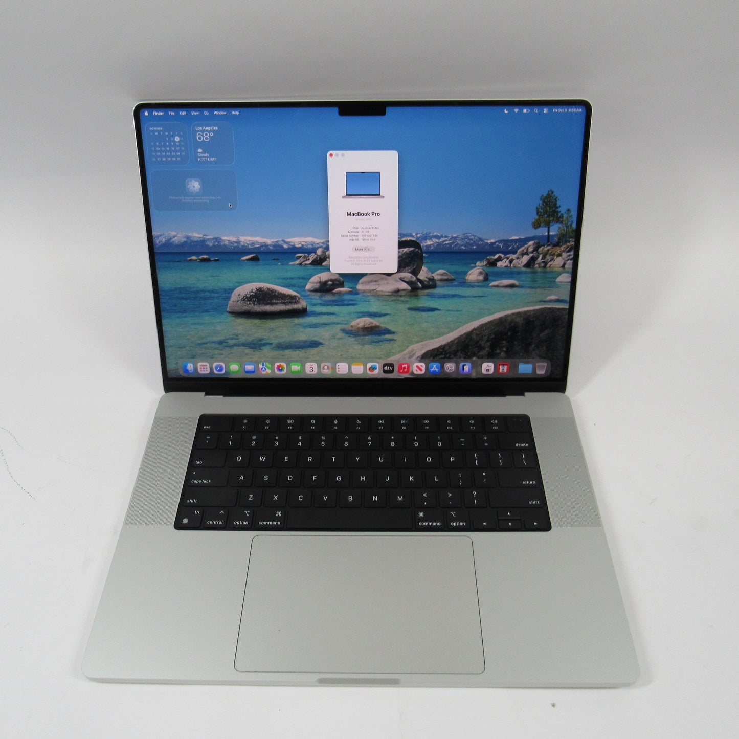 2021 Apple MacBook Pro 16" M1 Max 32C GPU 3.2GHz 32GB RAM 512GB SSD A2485