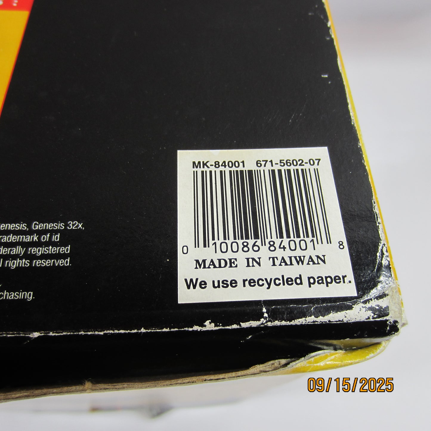 New Sega Genesis 32X Video Game Console Only Black MK-84001