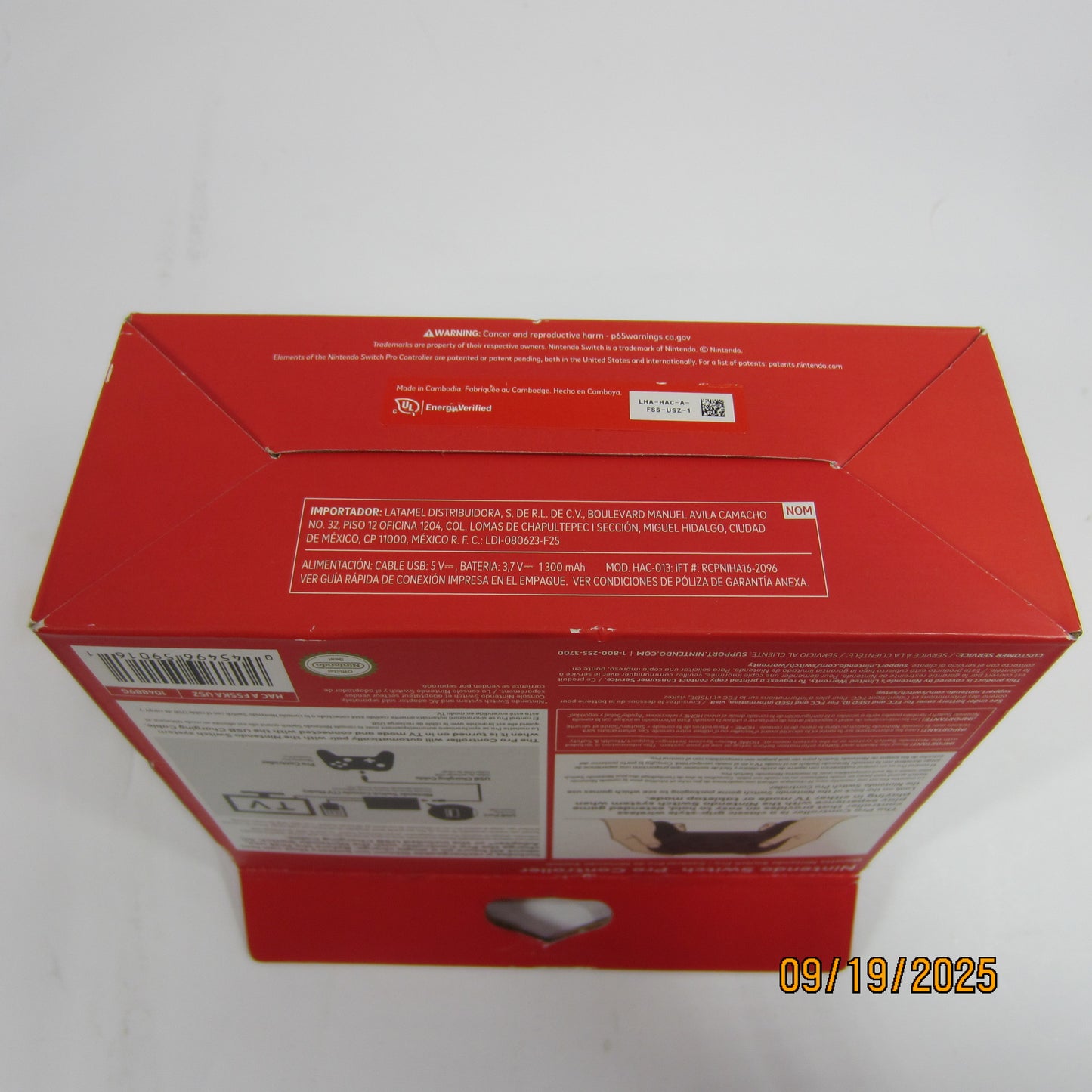 New Nintendo Switch Pro Controller Black HAC-A-FSSKA-USZ