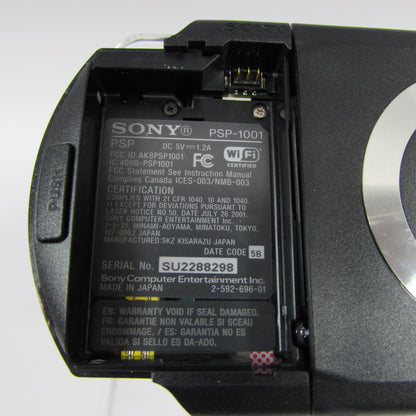 Sony Playstation Portable PSP PSP-1001 Handheld Game System Black Dead Battery
