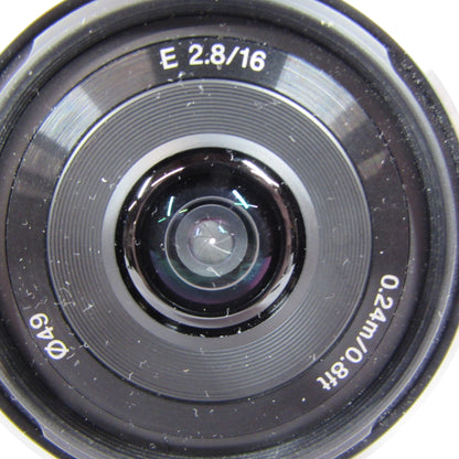 Sony E 16mm f/2.8 16mm f/2.8 E-Mount Ultra-Wide Prime Lens SEL16F28