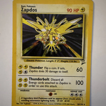 Pokémon TCG Base Set 2 Zapdos 20 English